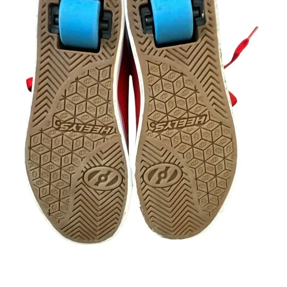 Heelys Red Roller Shoes Youth 3 Unisex Kids Boys Girls Y2K Skate Streetwear
